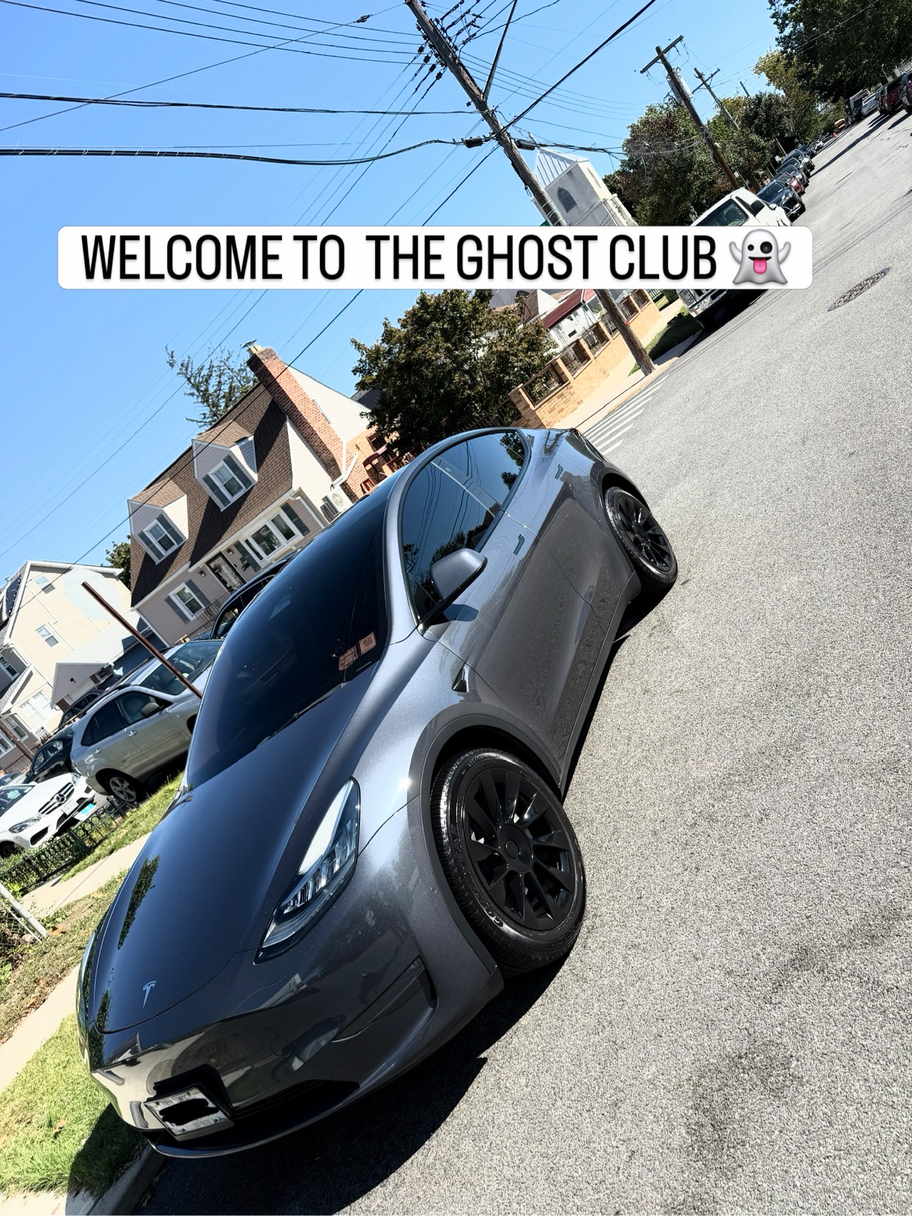 Tesla Model Y after a Ghost Wash Club wash